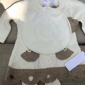 Sweater Dress with matching Hat and Stockings